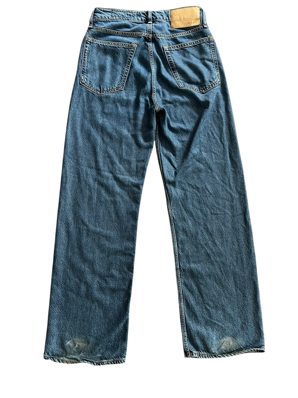 rag & bone Featherweight Logan Low Rise Wide Leg Jeans 25 Lily Ultralight Denim - Picture 8 of 13